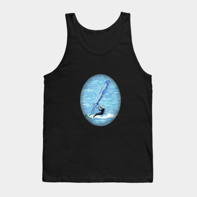 I Love Windsurfing! Tank Top by MMcBuck